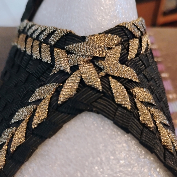 BERNIE MEV Woven Black and Bronze ,Women's Wedge - Picture 5 of 7